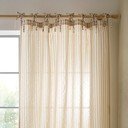 Béžový záves 140x229 cm Zanzibar Woven Stripe – Pineapple Elephant