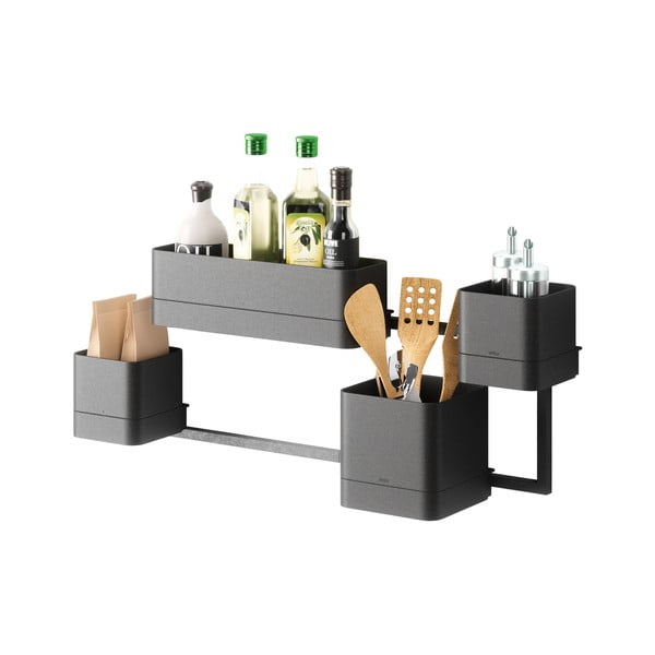 Závesné plastové kvetináče na bylinky v súprave 4 ks Cubiko – Umbra-image-4