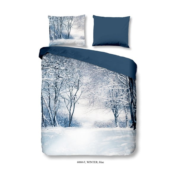 Flanelové bavlnené obliečky na jednolôžko Muller Te×tiel Winter, 140 × 200 cm