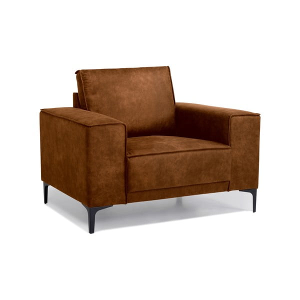 Hnedé kreslo z imitácie kože Copenhagen - Scandic