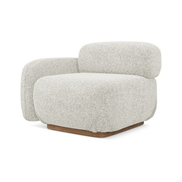 Krémovobiely modul pohovky (ľavý roh) Ailani – Makamii-image-1