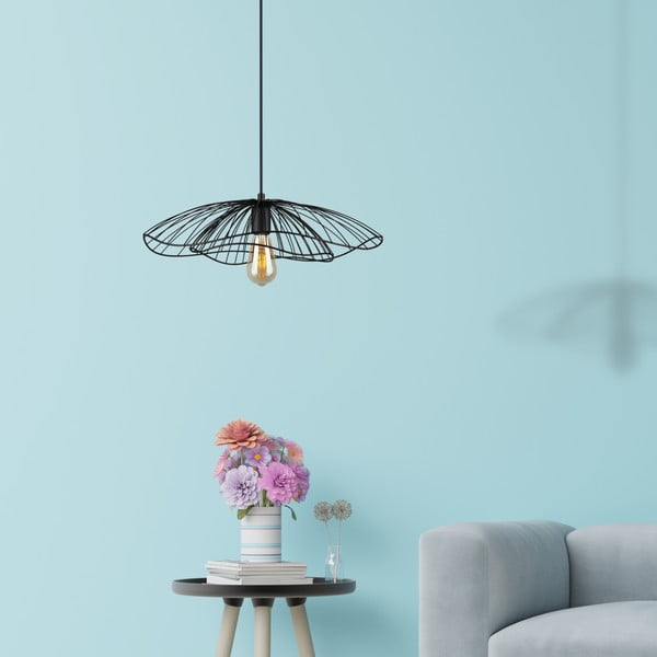 Čierne závesné svietidlo Squid Lighting Root, výška 111 cm-image-3