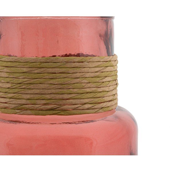 Ružová váza z recyklovaného skla Mauro Ferretti Rope Noa-image-3