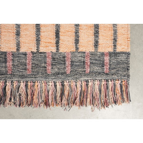 Ružový/broskyňový bavlnený koberec 160x230 cm Hampton – Dutchbone-image-4