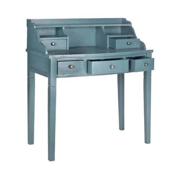 Modrý písací stôl Olivia Ocean