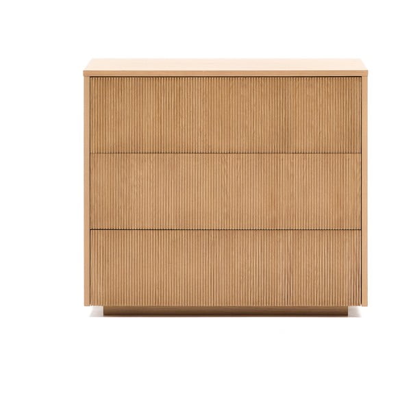 Komoda v dekore duba v prírodnej farbe 90x79x50 cm Helvine – Kave Home