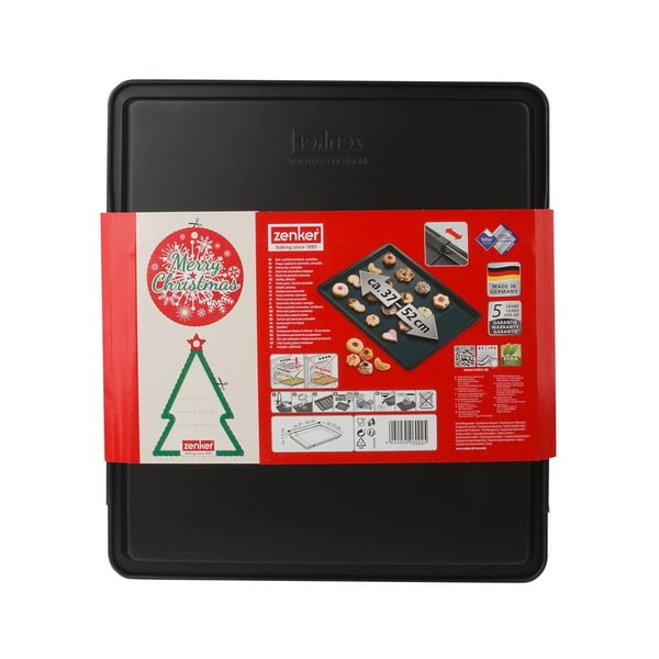 Nastaviteľný plech na pečenie Zenker Sparkling Christmas, 37 - 52 x 33 cm-image-2