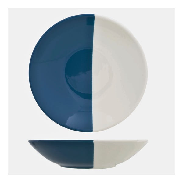 Modro-biely hlboký tanier Cosy & Trendy  Dipped
