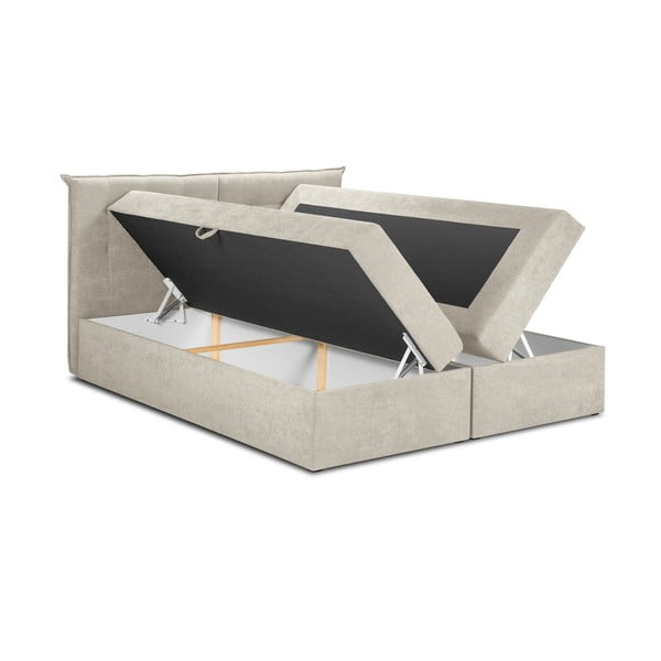 Béžová dvojlôžková posteľ Mazzini Beds Echaveria, 160 x 200 cm-image-3