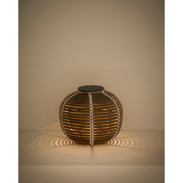 LED stolové/prenosné vonkajšie svietidlo so solárnym panelom/na USB ø 25 cm Garoina – Kave Home-image-2