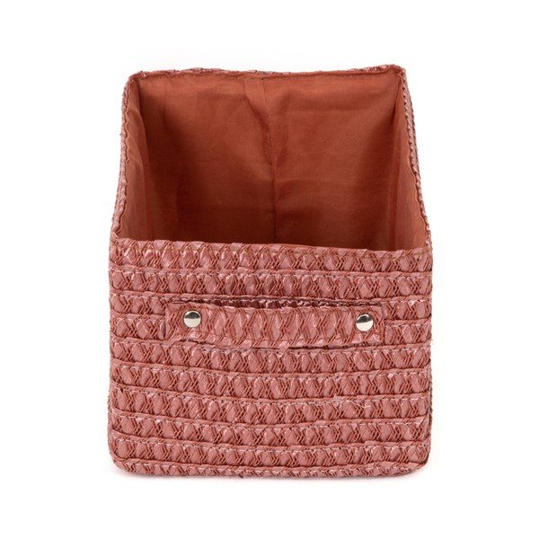 Červený úložný košík Compactor Lilou Basket Terracotta-image-3