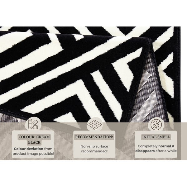 Čierno-biely koberec Zala Living Art, 140 × 200 cm-image-4