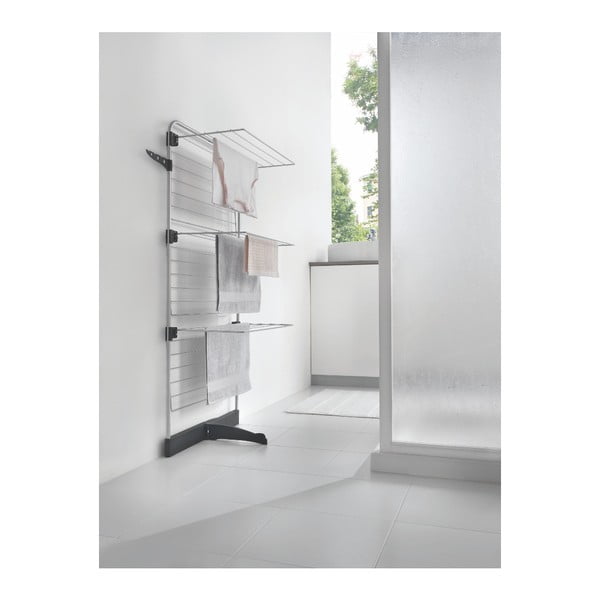 Sušiak na bielizeň v sivej a striebornej farbe 22 m Thunder – Metaltex-image-1