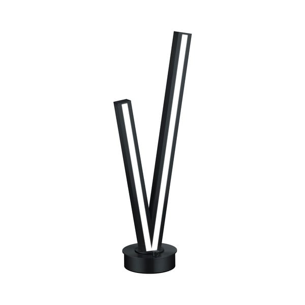 Čierna LED stolová lampa s hlasovým ovládaním/s ovládaním pomocou mobilnej aplikácie s kovovým tienidlom (výška  67,5 cm) Cicanto – CINQUE