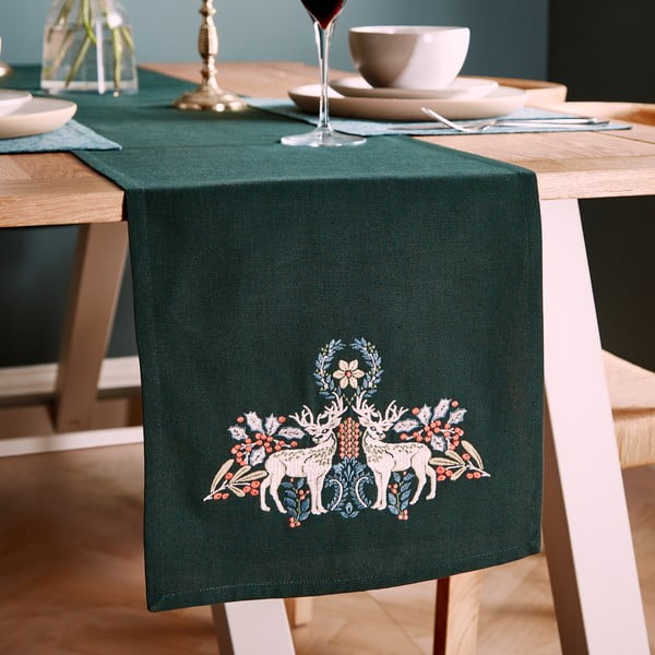 Bavlnený behúň na stôl 32x220 cm Majestic Stag – Catherine Lansfield