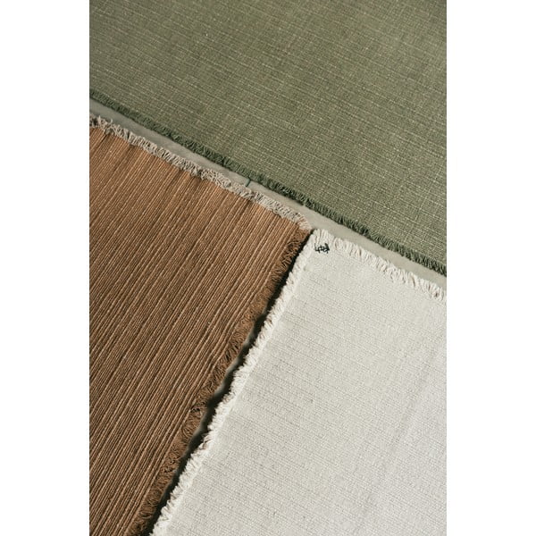 Krémový ručne tkaný bavlnený koberec 140x200 cm Handloom – Lorena Canals-image-3