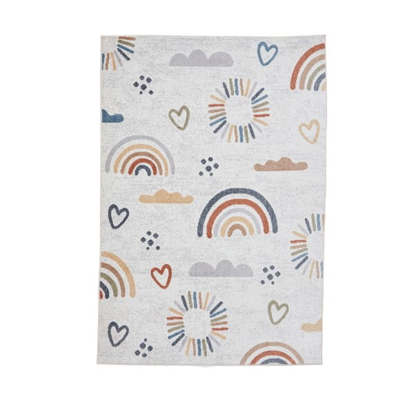 Krémovobiely detský koberec 80x150 cm Vida Kids Rainbow – Think Rugs