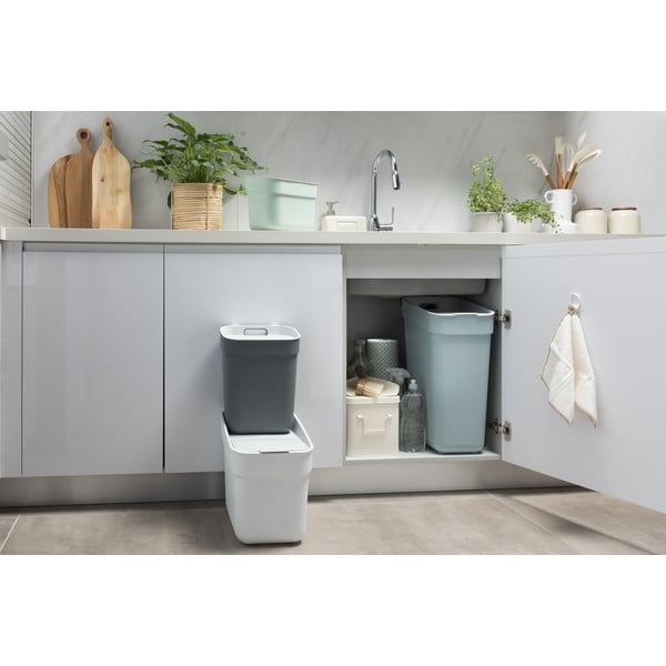 Svetlozelený odpadkový kôš na triedený odpad z recyklovaného plastu 20 l Ready To Collect – Curver-image-4