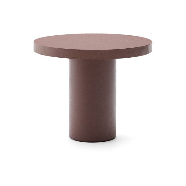 Betónový okrúhly záhradný jedálenský stôl ø 90 cm Aiguablava – Kave Home