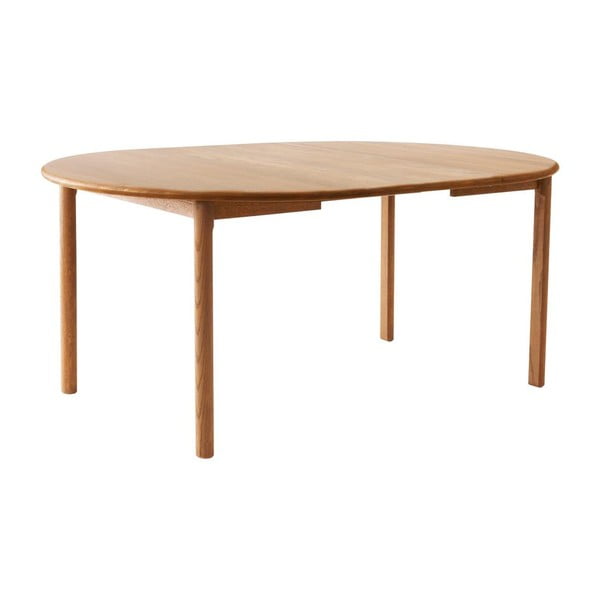 Okrúhly rozkladací jedálenský stôl z dubového dreva v prírodnej farbe ø 120 cm Noor – Hammel Furniture-image-2