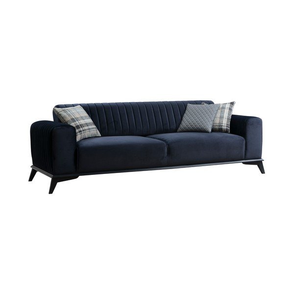 Tmavomodrá pohovka 220 cm Lisa – Balcab Home-image-2