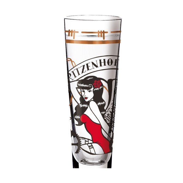 Set štamperlíka z krištáľového skla a 5 podtáciek Ritzenhoff Markus Binz, 50 ml-image-2