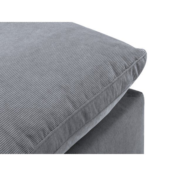 Sivá rohová časť modulárnej menčestrovej pohovky Windsor & Co Sofas Galaxy, ľavý roh-image-4