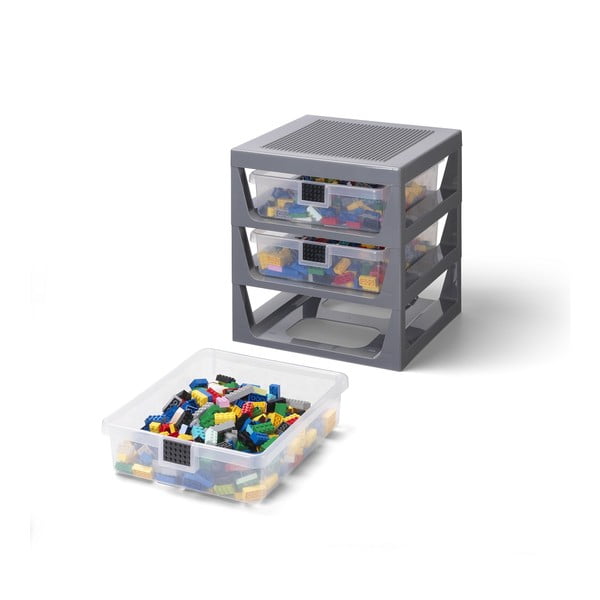 Sivý organizér s 3 zásuvkami LEGO® Storage-image-2