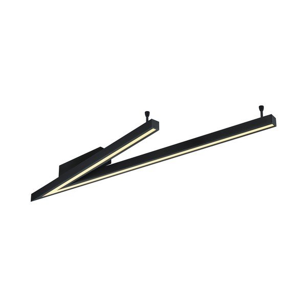 Čierne LED stropné svietidlo s hlasovým ovládaním/s ovládaním pomocou mobilnej aplikácie s kovovým tienidlom 35x127.5 cm Cicanto – CINQUE-image-2