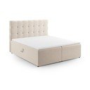 Béžová boxspring posteľ s úložným priestorom 180x200 cm Bali – Cosmopolitan Design