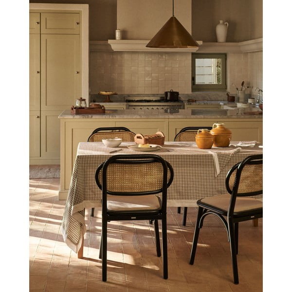 Čierno-béžová jedálenská stolička Doriane – Kave Home-image-3