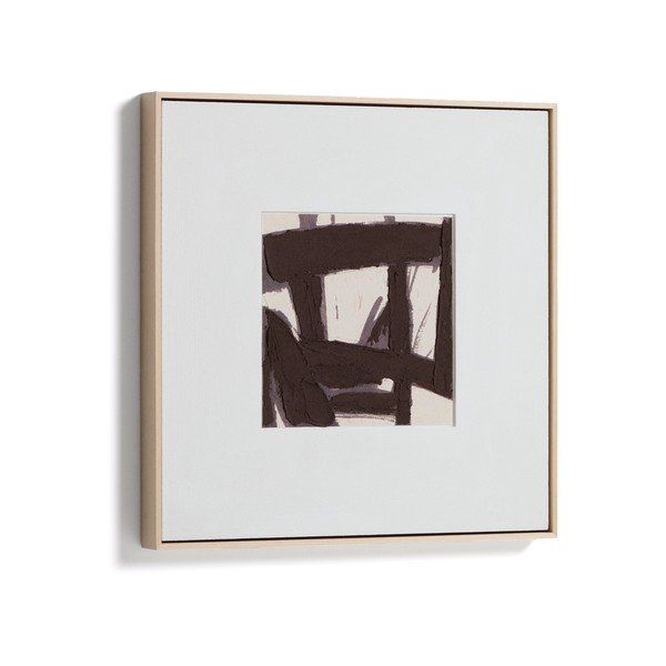 Ručne maľovaný obraz s rámom/na plátne 60x60 cm Arilan – Kave Home-image-2