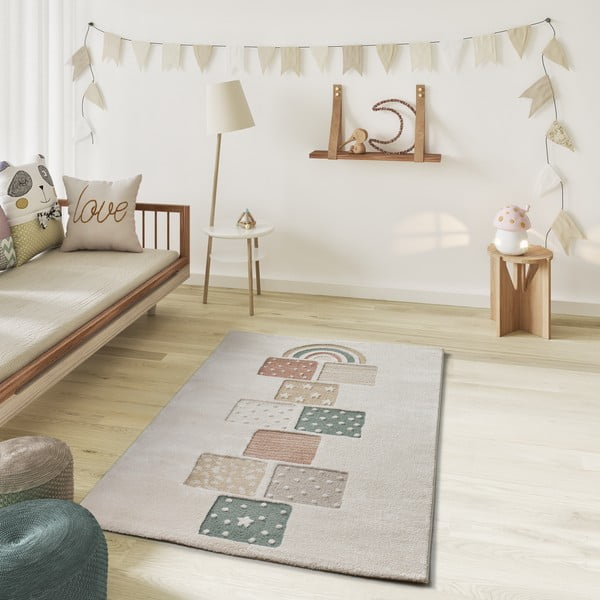 Béžový detský hrací koberec 120x170 cm Clown – Universal-image-1