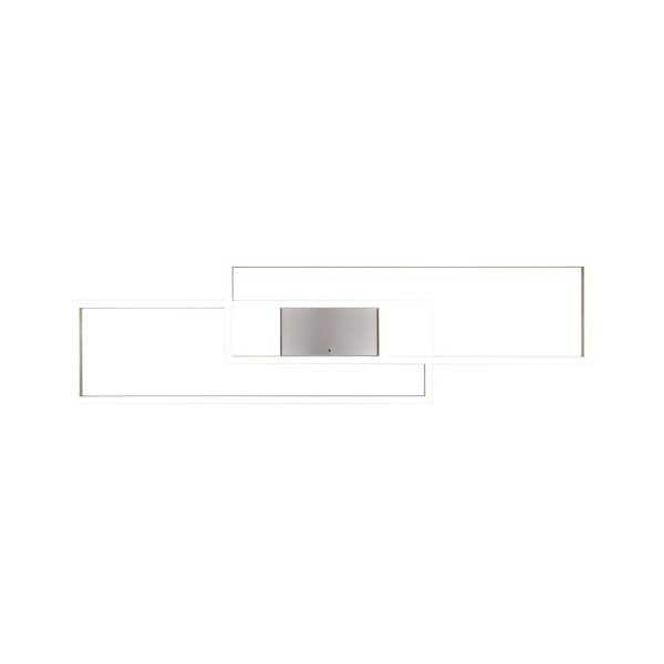 LED stmievateľné stropné svietidlo na diaľkové ovládanie v striebornej farbe 28x100 cm Albany – Trio-image-4