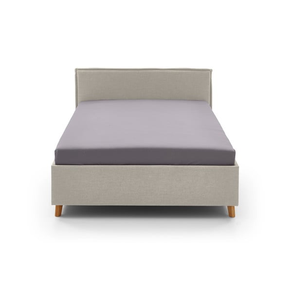 Béžová čalúnená detská posteľ s úložným priestorom s roštom 90x200 cm Fun – Meise Möbel-image-3