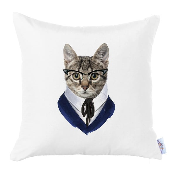 Obliečka na vankúš Mike & Co. NEW YORK Business Cat, 43 × 43 cm