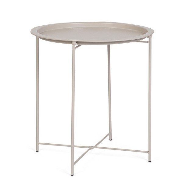 Kovový okrúhly odkladací stolík ø 47 cm Hilmar – Yes Everyday