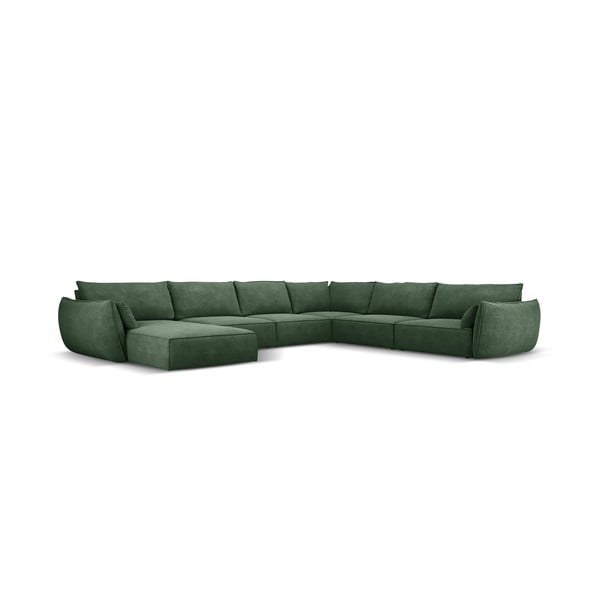 Tmavozelená rohová pohovka (pravý roh) Vanda - Mazzini Sofas-image-2