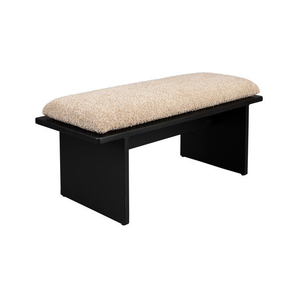 Béžová lavica z textílie buklé Shiho – Dutchbone-image-2