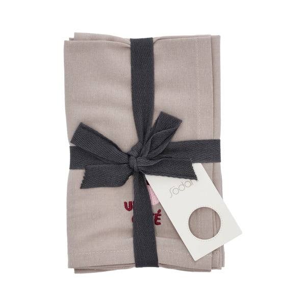 Textilné obrúsky v súprave 2 ks 40x40 cm Bistro – Södahl-image-2