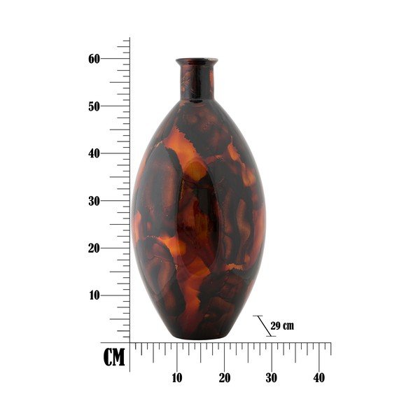 Hnedá váza z recyklovaného skla Mauro Ferretti Ares, výška 60 cm-image-4