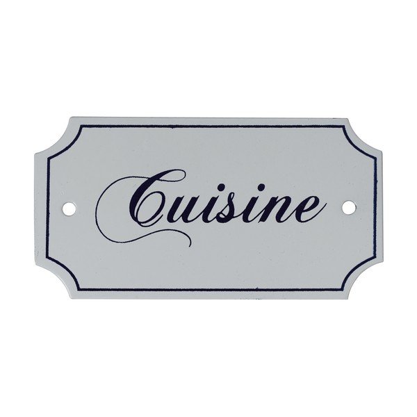 Ceduľka do kuchyne Athezza White Plate Kitchen