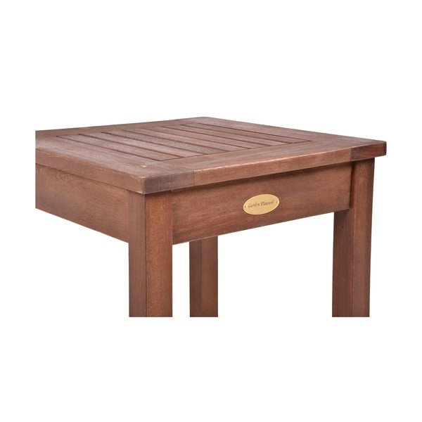 Záhradný odkladací stolík z eukalyptového dreva 40x40 cm Sonora – Garden Pleasure-image-2