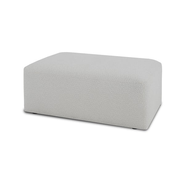 Biely modul pohovky z textílie buklé Roxy – Scandic-image-1