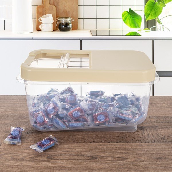 Plastový úložný box s vekom 35x20x18 cm Slop – Orion-image-4