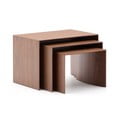 Odkladacie stolíky v súprave 3 ks v dekore orecha 40x60 cm Litto – Kave Home