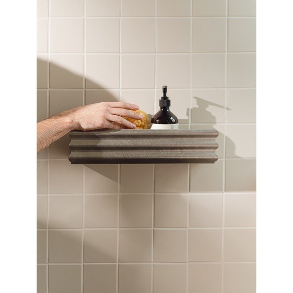 Nástenná nerezová kúpeľňová polička v striebornej farbe Olbi – noo.ma-image-2