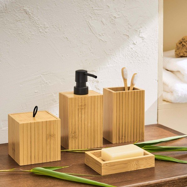 Bambusový téglik na zubné kefky v prírodnej farbe Hanoi – douceur d'intérieur-image-2
