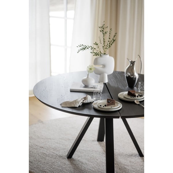 Okrúhly jedálenský stôl s doskou z dubového dreva 150x150 cm Carradale - Rowico-image-1