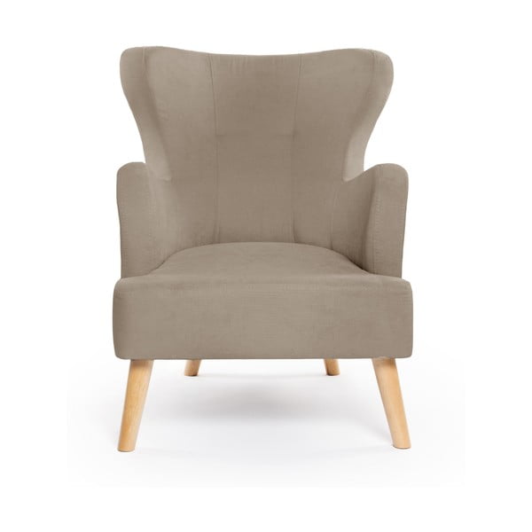 Béžové kreslo ušiak Noemye – Bonami Selection-image-2